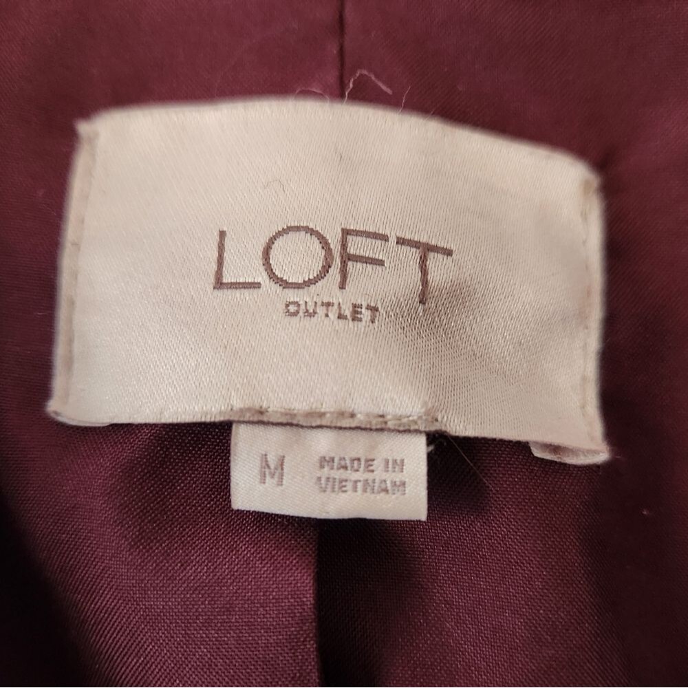 Loft Zip Burgundy Peacoat M - Picture 9 of 10